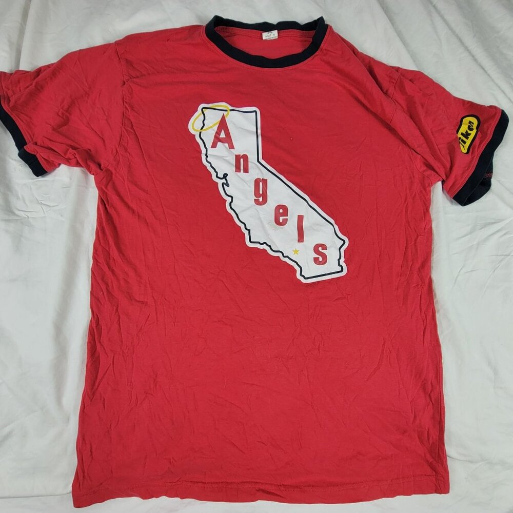 Los Angeles Angels Shohei Ohtani 17 Nikon Red T Shirt Adult XL Short Sleeve